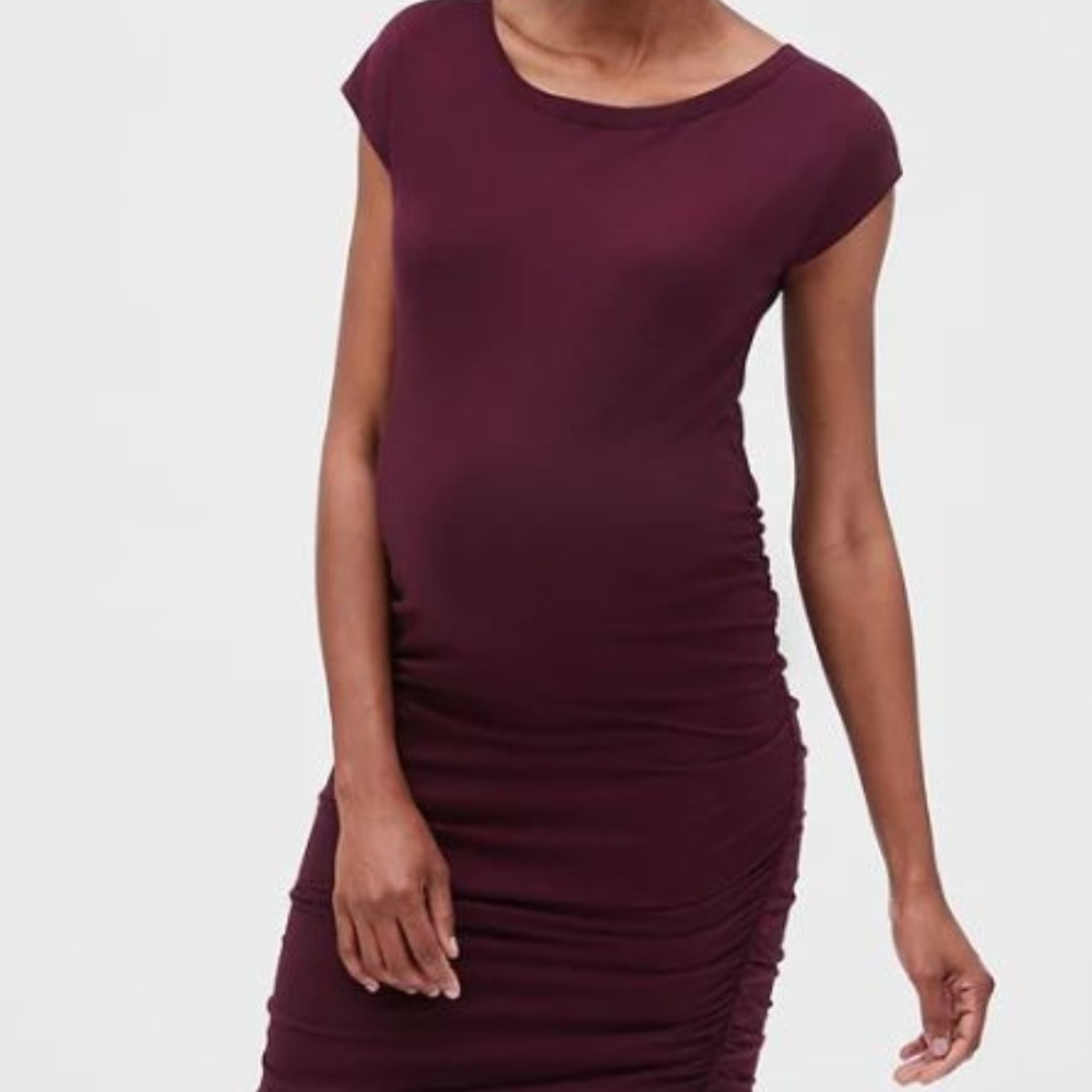 GAP Maternity T-Shirt Dress - Plum